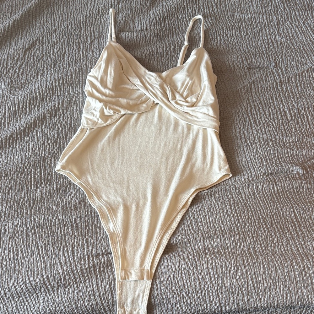 a new day Beige Bodysuit